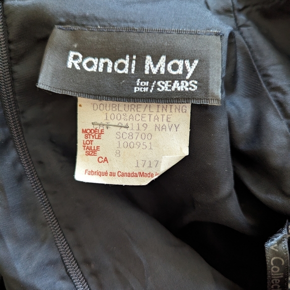 Vintage Navy Randy May Sears Dress - Picture 5 of 6